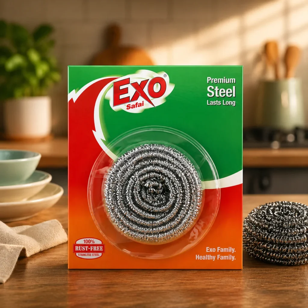 Exso Safai Scrubber ( Stainless Steel)